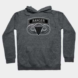 Army Ranger Jump Wings Gray Hoodie